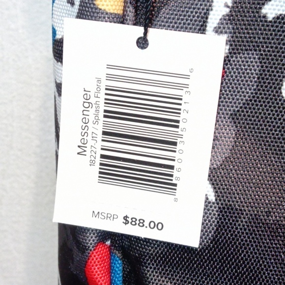 Vera Bradley Lightenup Messenger Bag Splash Floral - Picture 5 of 7